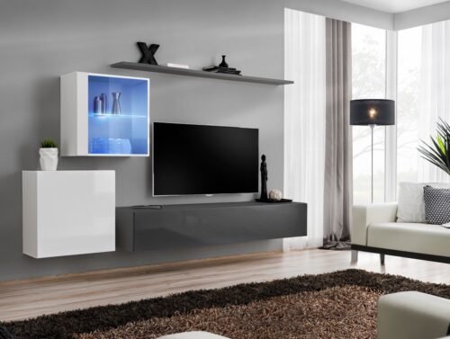Switch XV wall cabinet, white/graphite ASM