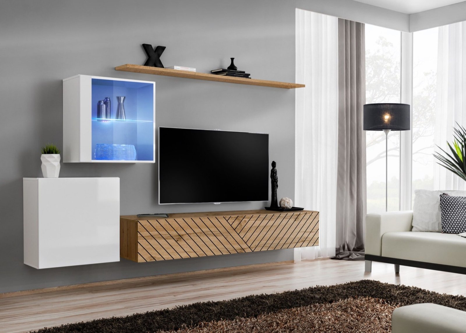 Switch XV wall cabinet, white/wotan ASM