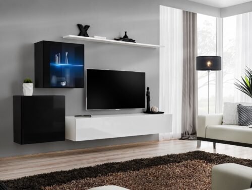 Switch XV wall cabinet, black/white ASM