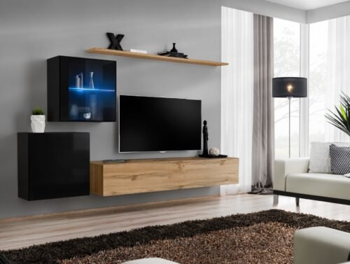 Switch XV wall cabinet, black/wotan SW15 ASM