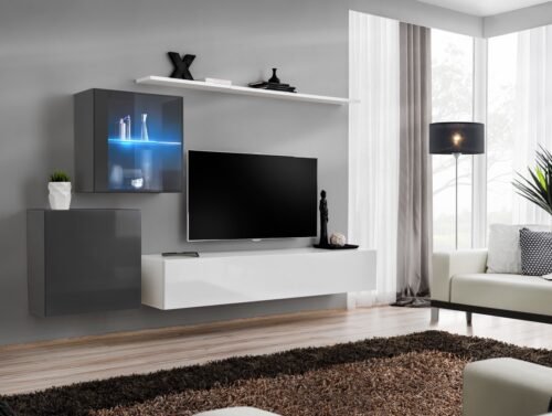Wall cabinet “Switch XV” graphite/white ASM
