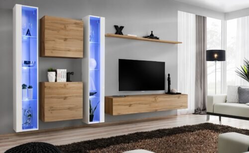 Wall cabinet “Switch XVI”, white/wotan SW16 ASM