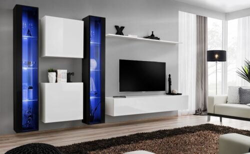 Wall cabinet “Switch XVI”, black/white ASM