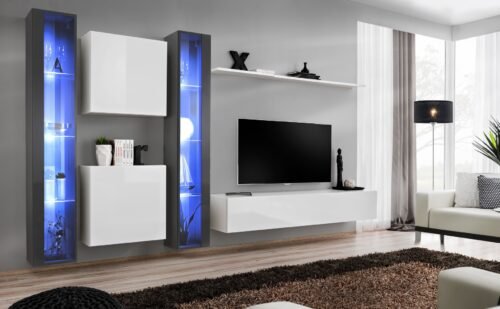Wall cabinet “Switch XVI” graphite/white ASM