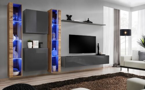 Wall cabinet “Switch XVI” with graphite and Wotan ASM coating