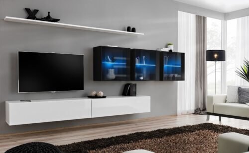 SWITCH XVII wall cabinet white/black ASM