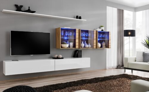 SWITCH XVII wall cabinet white/wotan ASM