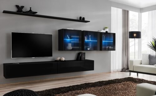 SWITCH XVII wall unit, black ASM