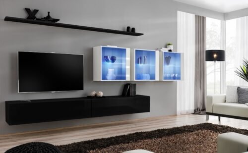 SWITCH XVII wall cabinet black/white ASM