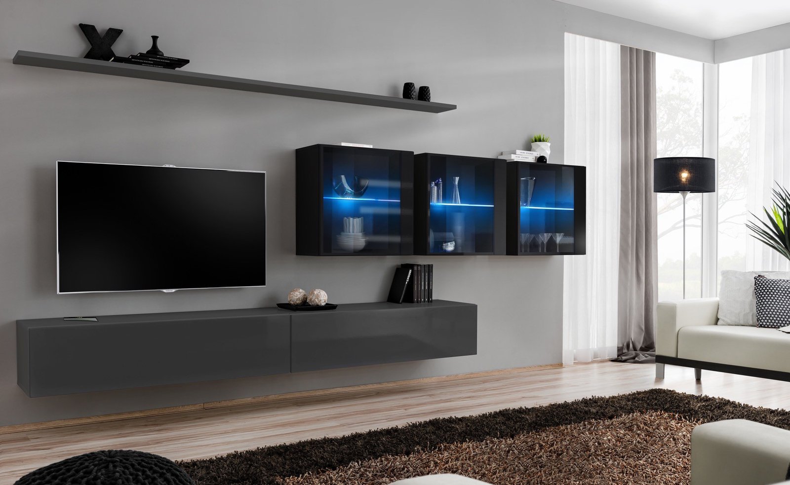 SWITCH XVII wall unit graphite/black ASM