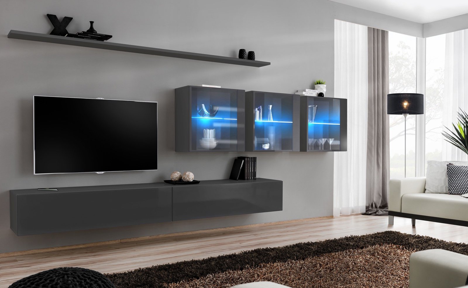 SWITCH XVII wall-mounted graphite ASM