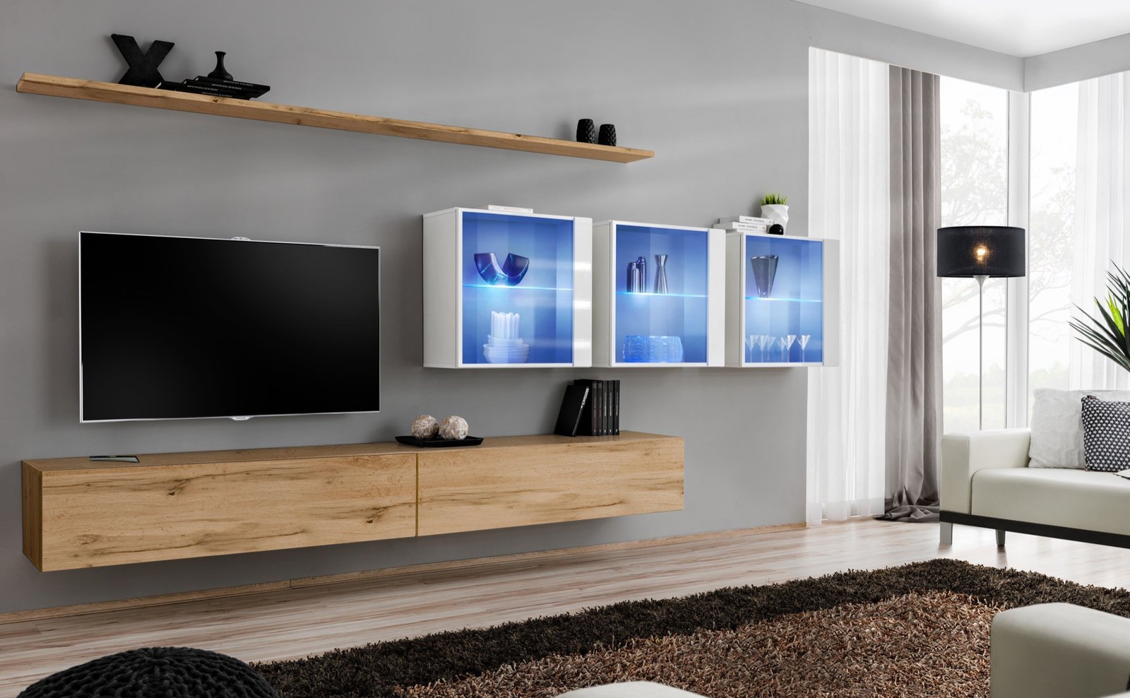 SWITCH XVII wall cabinet wotan/white SW17 ASM
