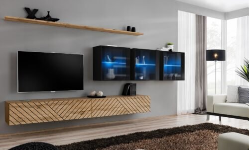 SWITCH XVII wall cabinet wotan/black ASM