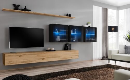 SWITCH XVII wall cabinet wotan/black SW17 ASM