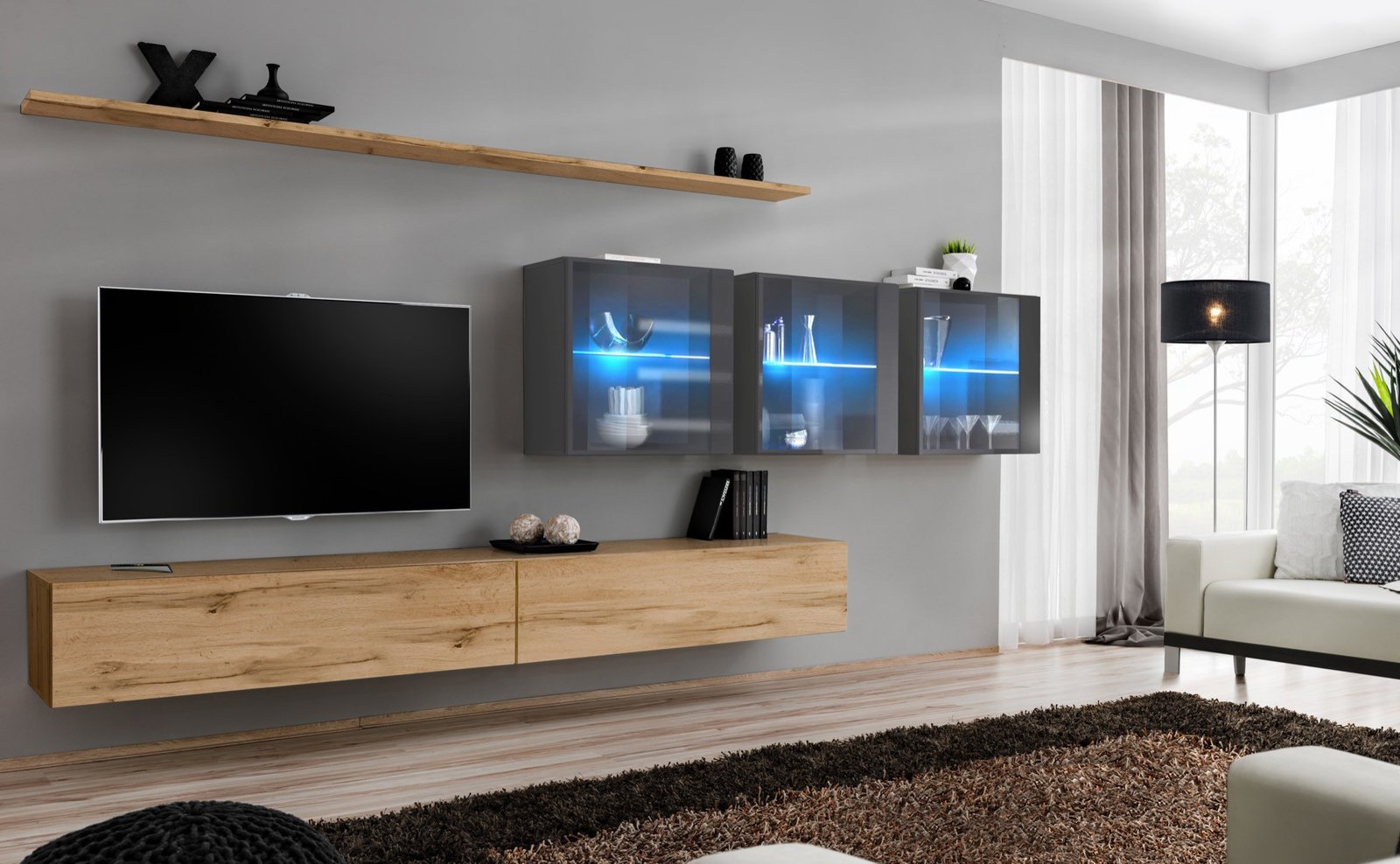 SWITCH XVII wall unit wotan/graphite SW17 ASM