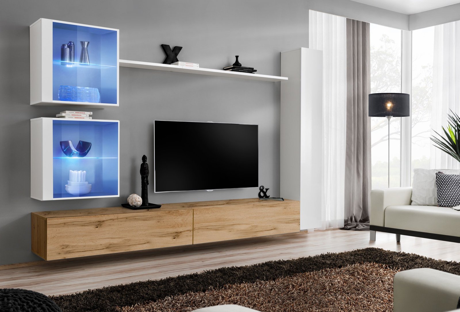 Switch XVIII wall cabinet, white/wotan SW18 ASM