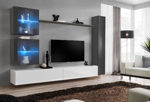 Wall cabinet “Switch XVIII” graphite/white ASM