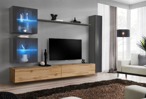 SWITCH XVIII wall-mounted graphite/Wotano SW18 ASM