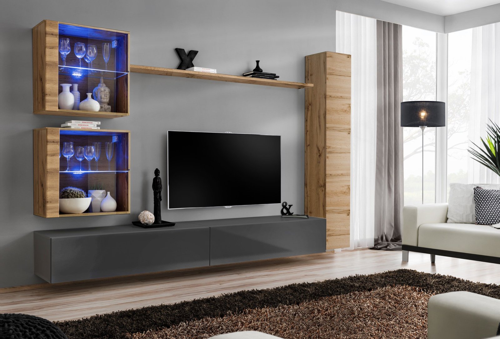 Switch XVIII wall unit wotan/graphite ASM