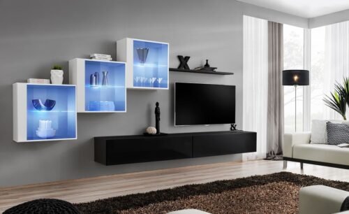 Switch XX wall cabinet, white/black ASM