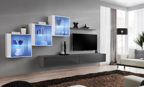 Switch XX wall cabinet, white/graphite ASM