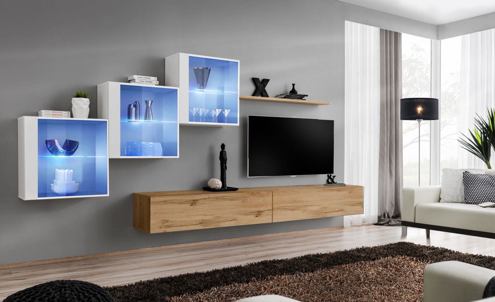 Switch XX wall cabinet, white/wotan SW20 ASM