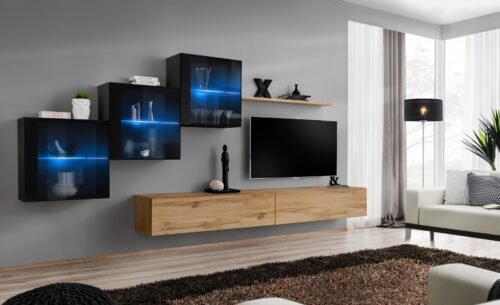 Switch XX wall cabinet, black/wotan SW20 ASM