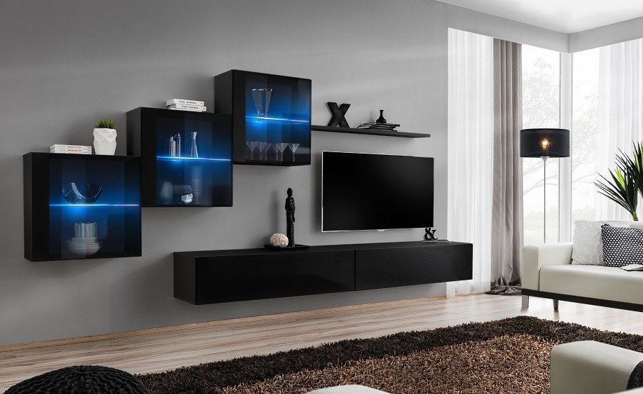 Switch XX Black ASM Wall Unit
