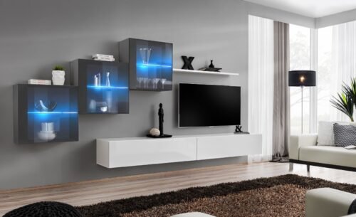 Wall cabinet “Switch XX”, graphite/white, ASM