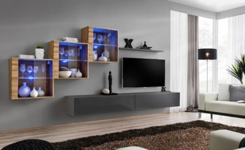 Switch XX wall cabinet, wotan/graphite ASM