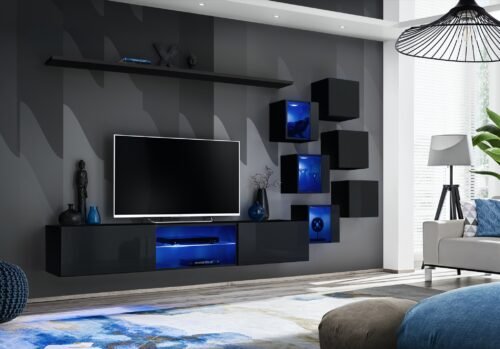 Wall cabinet “Switch XXI”, black ASM