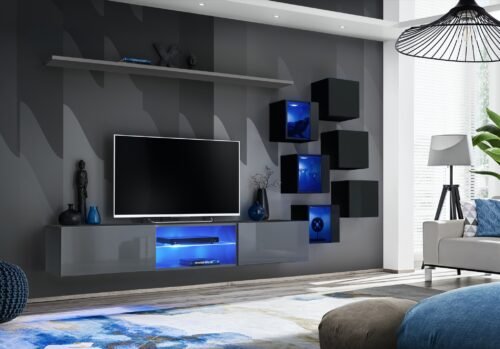 Wall cabinet “Switch XXI” graphite/black ASM