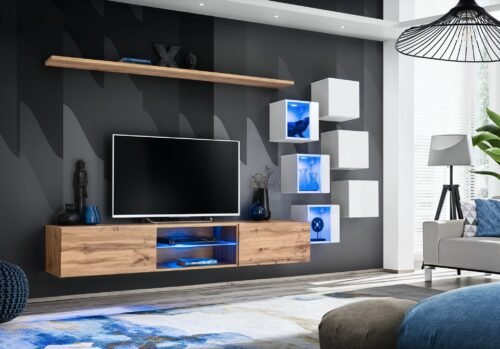 Wall cabinet “Switch XXI”, wotan/white ASM