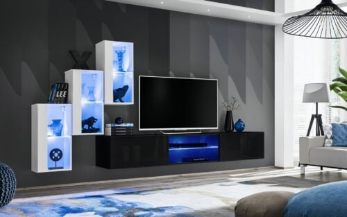 Switch XXII wall cabinet, white/black ASM