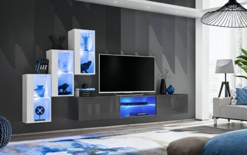Switch XXII wall cabinet, white/graphite ASM
