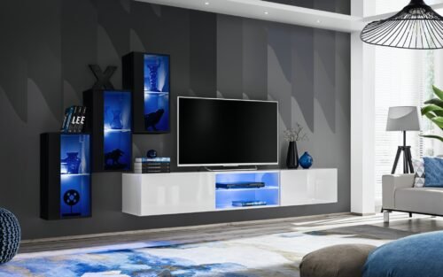 Switch XXII wall cabinet, black/white ASM