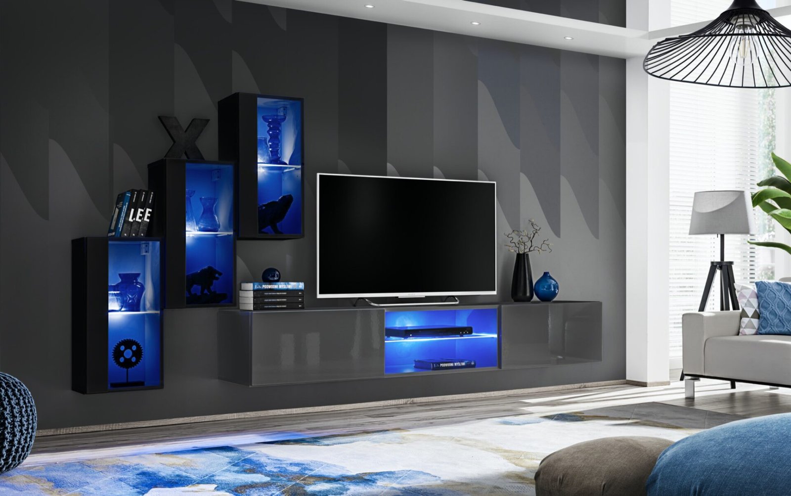 Switch XXII wall unit, black/graphite, ASM
