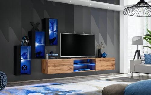 Switch XXII wall cabinet, black/wotan ASM
