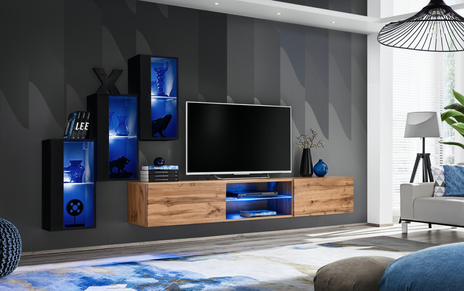 Switch XXII wall cabinet, black/wotan ASM