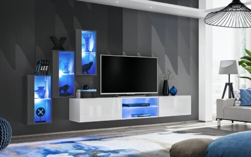 Switch XXII wall cabinet graphite/white ASM