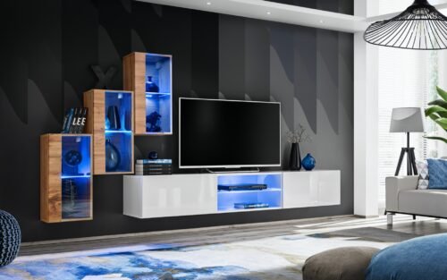 Wall cabinet “Switch XXII” wotan/white ASM