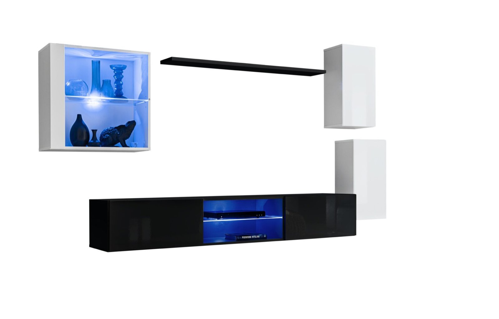 Switch XXIII wall cabinet, white/black ASM - Image 2