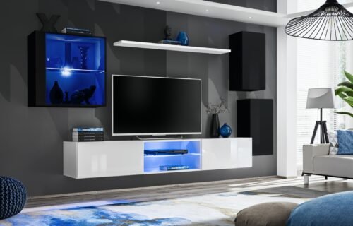 Switch XXIII wall cabinet, black/white ASM