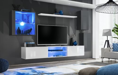 Wall cabinet “Switch XXIII” graphite/white ASM