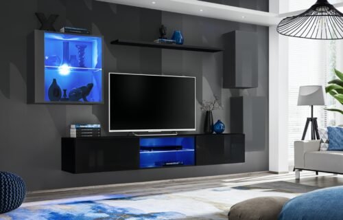 SWITCH XXIII wall unit graphite/black ASM