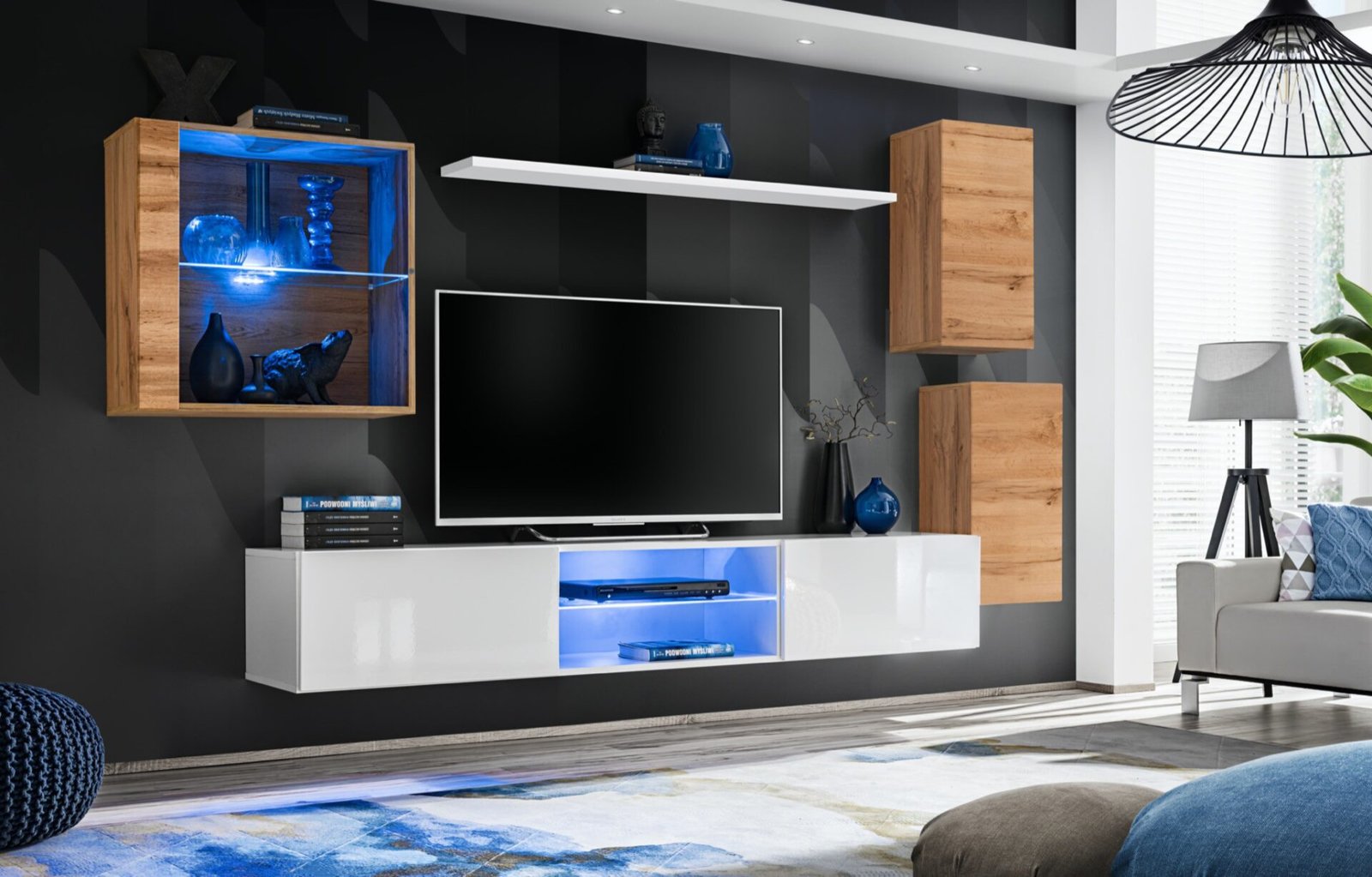Wall cabinet "Switch XXIII" wotan/white ASM