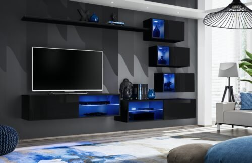 SWITCH XXIV wall unit, black ASM