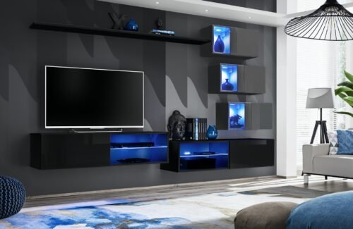 Switch XXIV wall unit, black/graphite, ASM