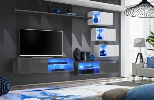 Wall cabinet “Switch XXIV” graphite/white ASM