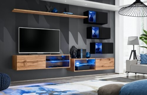 Switch XXIV wall cabinet wotan/black ASM